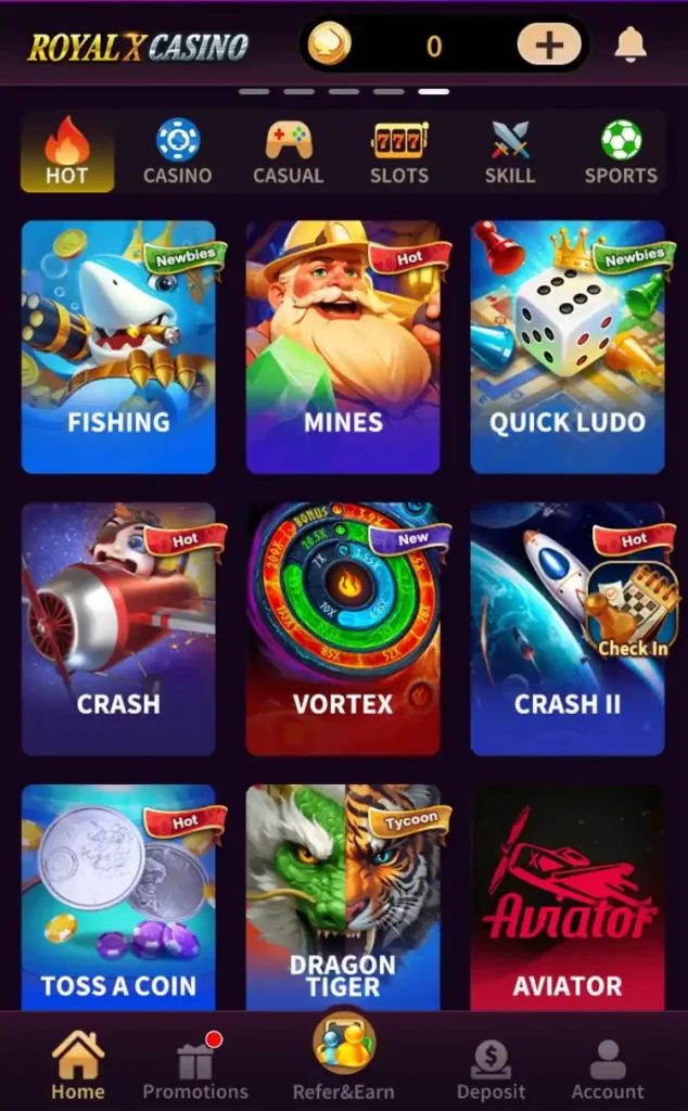 Royal X Casino Game